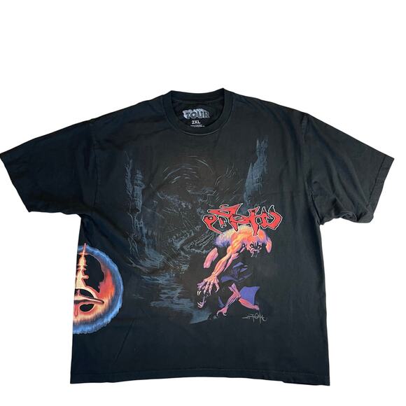 TOUR Travis Scott Circus Maximus T-Shirt Men Size 2X Black Utopia Merch - Picture 1 of 9